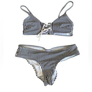 Womens Striped Bikini